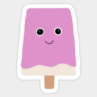 Pink ice cream Sticker